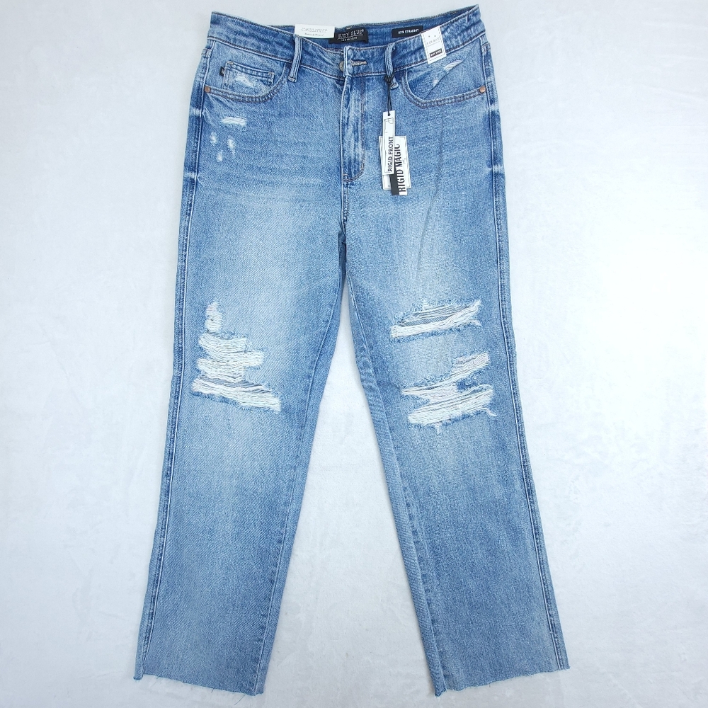 Judy Blue Women's Straight Leg Jeans - Light Blue